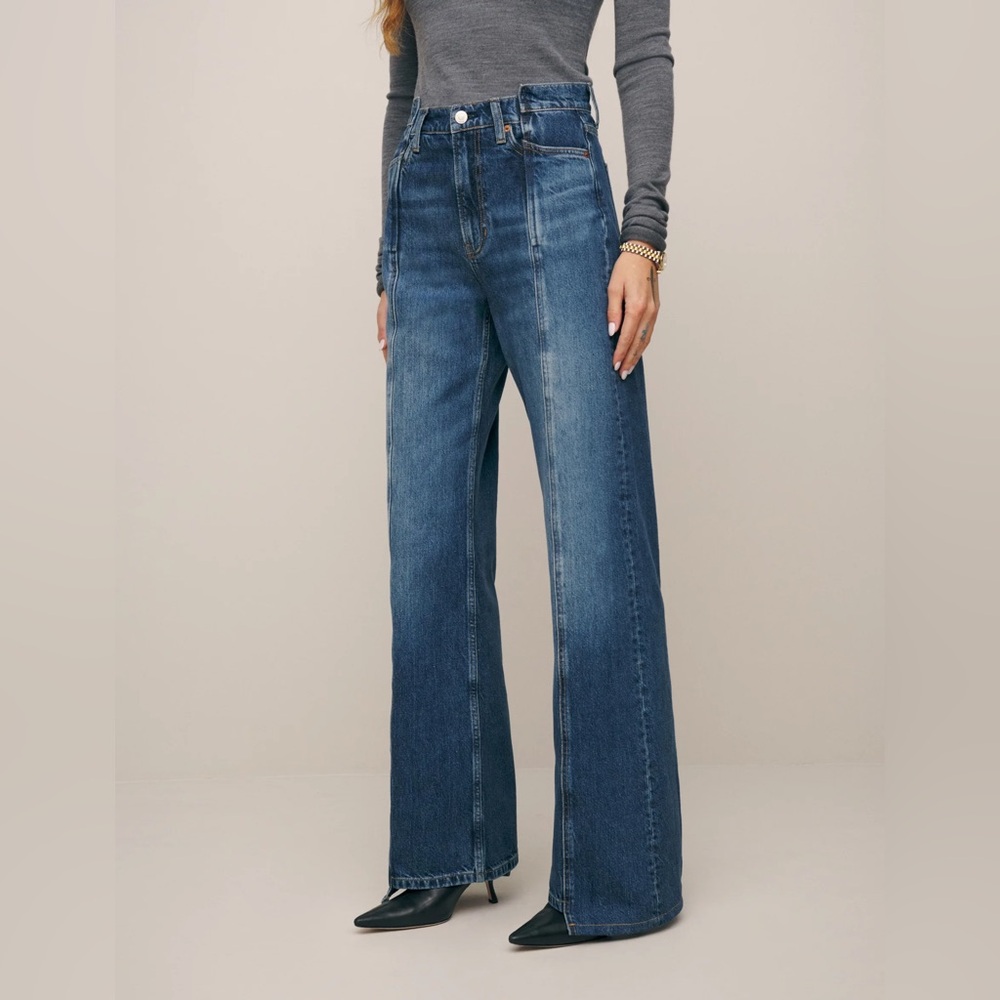 Reformation Cary High Rise Slouchy Wide Leg Jeans Sz29
